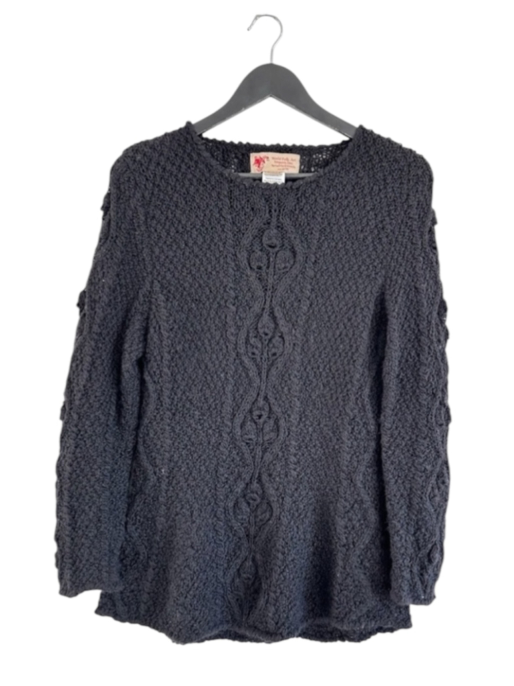 World Folk Art Imposts Inc. Nanaimo Canada Wool Alpaca Black Sweater Size S/M